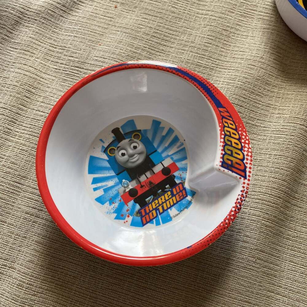 Vintage Thomas the Train Bowl Zak Designs Plastic Kids Dinnerware